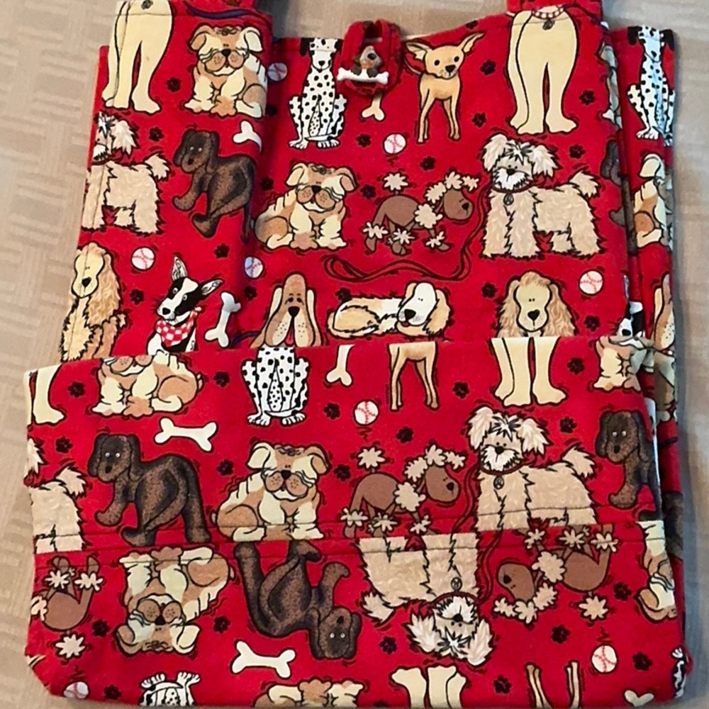 Betty Bags Dog Print Red bag